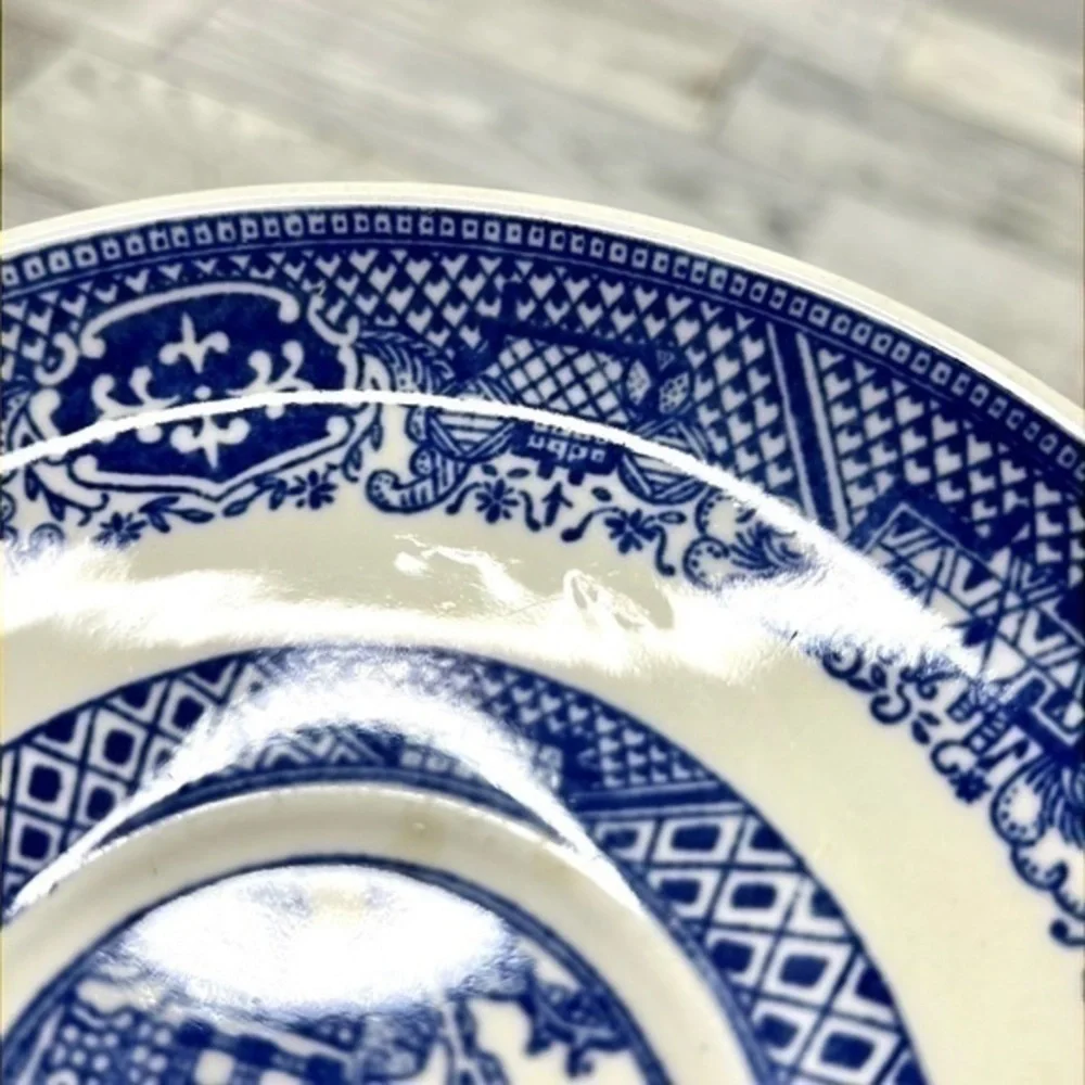 Vintage Blue Willow 6” Plate Set of 4